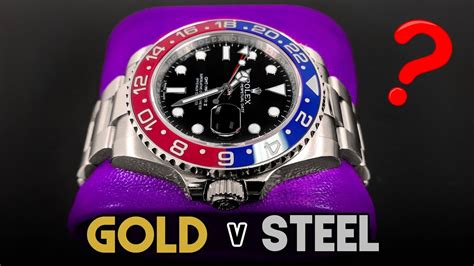 white gold watch vs steel watch